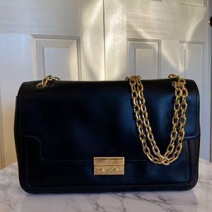 NWOT - Tory Burch Convertible Satchel with Gold Chain